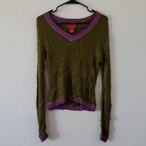 Missoni Green and Purple Sweater